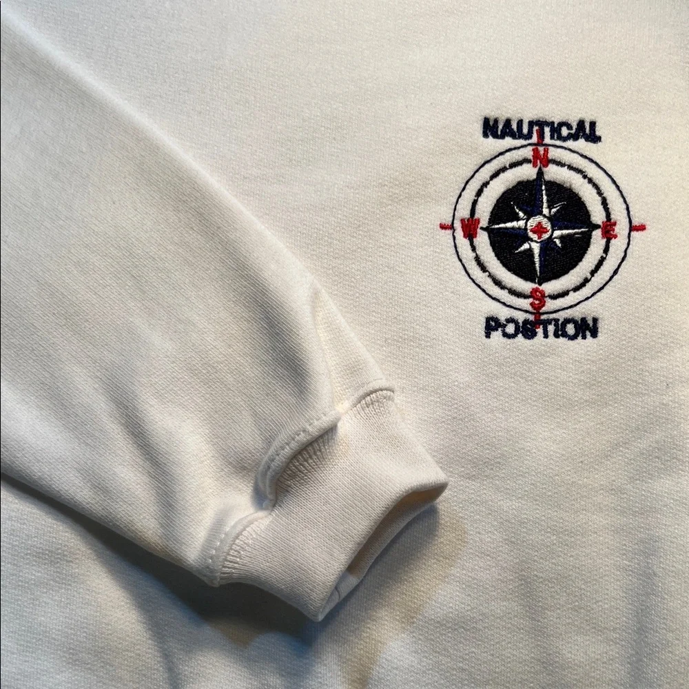 Vintage Dani Nautical Position Kids' Classic White Crewneck Sweatshirt​